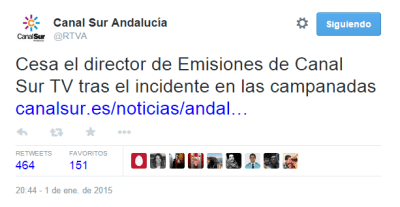 Con crónica de una crisis de reputación con acento andaluz: #CarbónparaCanalSur