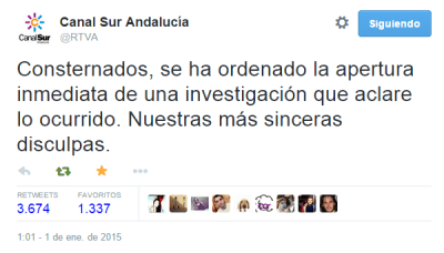 Con crónica de una crisis de reputación con acento andaluz: #CarbónparaCanalSur